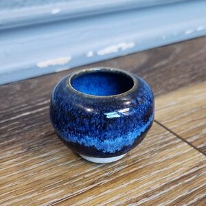 Whitefish Pottery Blue Mini Bowl 2003